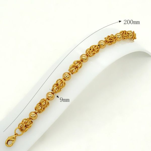 Hot Selling items Fashion jewelry Men or Womans bracelet Bangle 18K Real Gold Plated Link