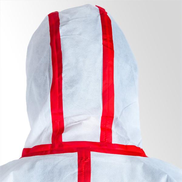 ISO13982 Type 5 6 Disposable Coveralls One Time Use Polypropylene SMS Disposable Coverall