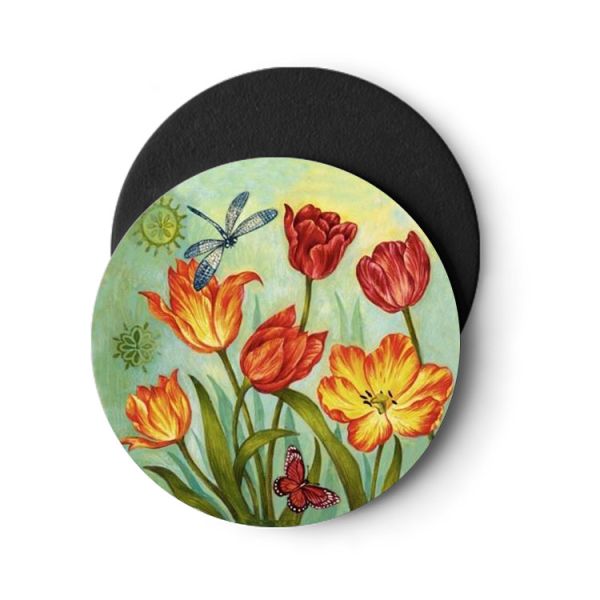 3D Lenticular Placemats Cork Backed Heat Resistant EVA / Cork Coaster PET 0.6mm Thickness