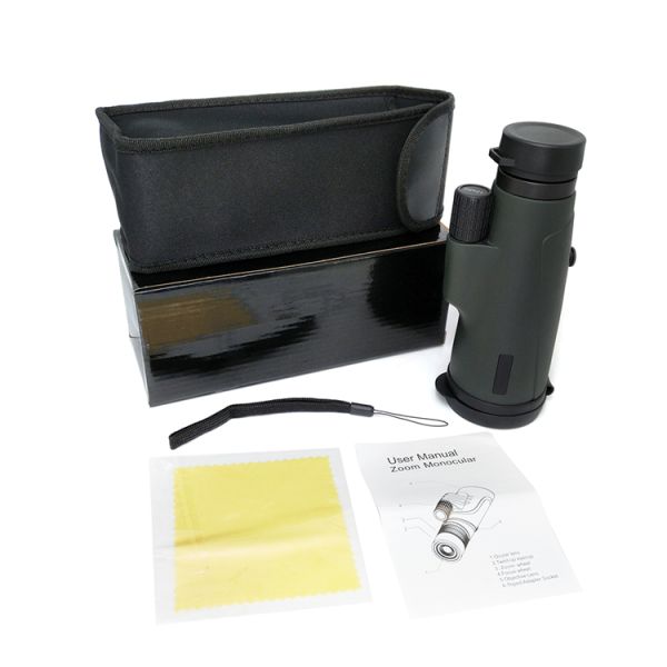 Объектив BAK4 покрывая широкоформатный Monocular 12x50 с регулируемым держателем телефона