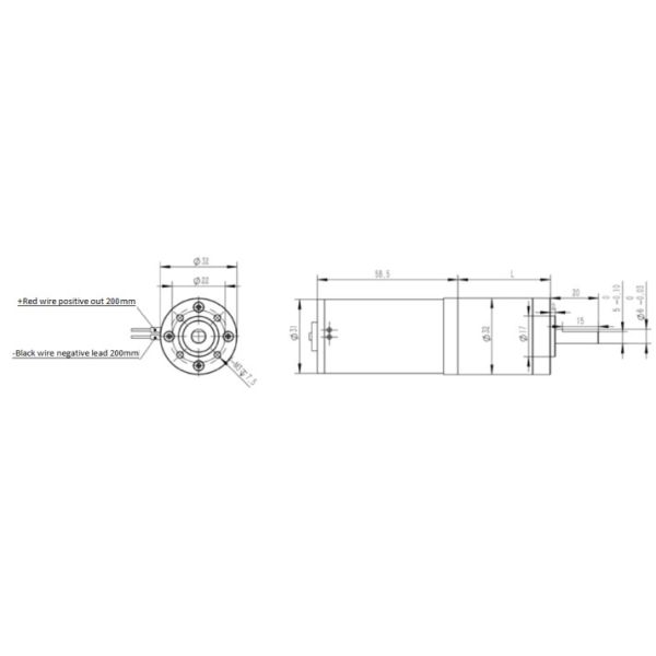 Мотор 32mm шестерни вращающего момента 12v планетарного мотора шестерни Dc щетки высокий