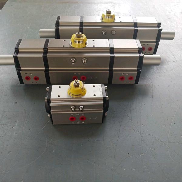 Extruded Aluminum Alloy Quarterturn Pneumatic Actuator Rack And Pinion Valve Actuator