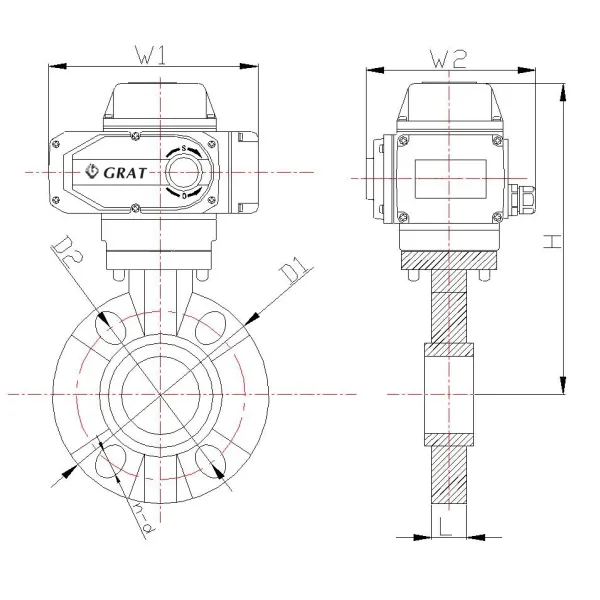 Германия Стандартный ПВХ Электрический Клапан Бабочек Для Промышленного