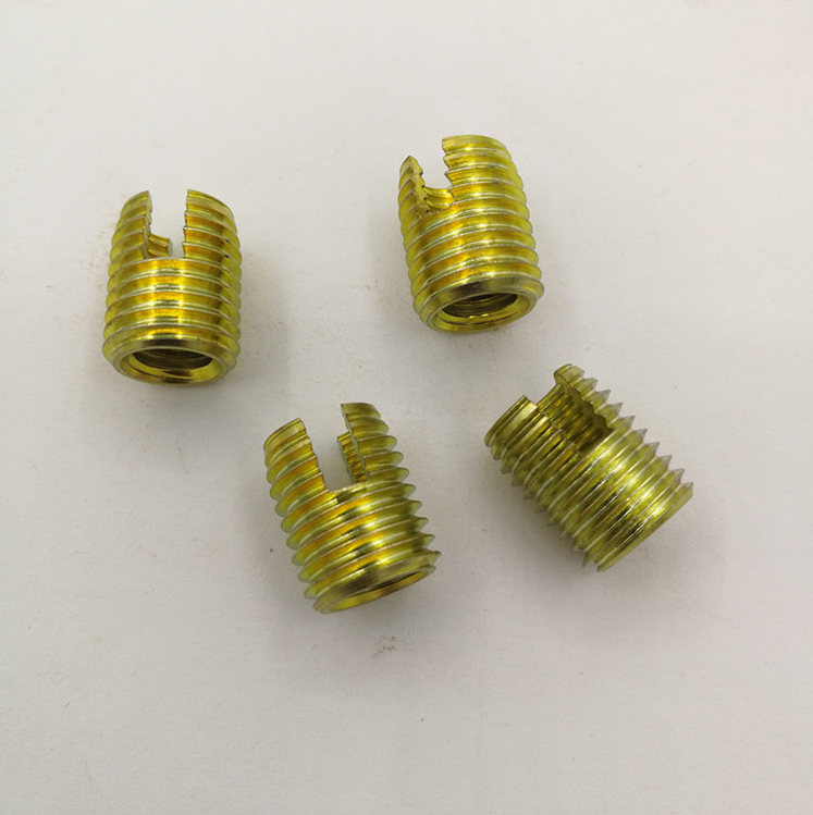 M4 M5 M6 Screwed Threaded Brass Insert Nuts Zinc Plated DIN 7965