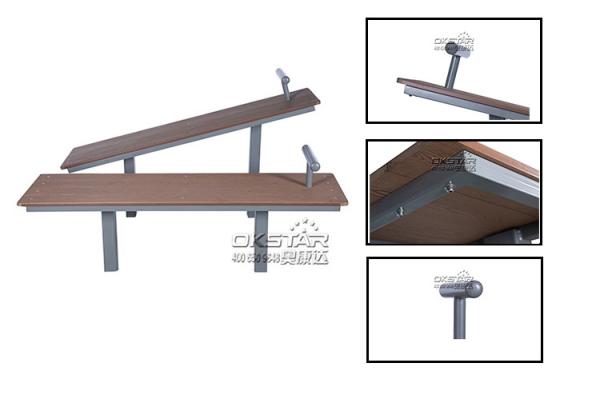 outdoor exercise equipment garden sit up bench for body building