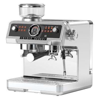 ANBOLIFE 2-in-1 Espresso Coffee Maker with Built-in Grinder 2800W
