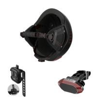 Casque de recyclage futé du PC ENV d'ODM avec des lumières de sécurité de LED