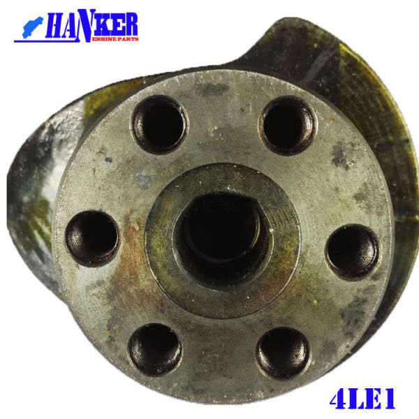 Hanker HRC 45 Isuzu 4LE1 Casting Crankshaft , Car Crankshaft With Stock