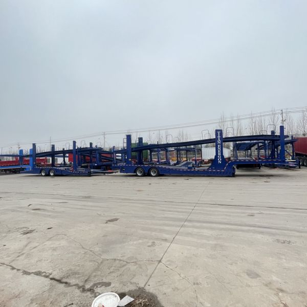 HUAXIANG 2 Axle Light Weight Double Deck Car Carrier Semi Trailer for Car Transporting