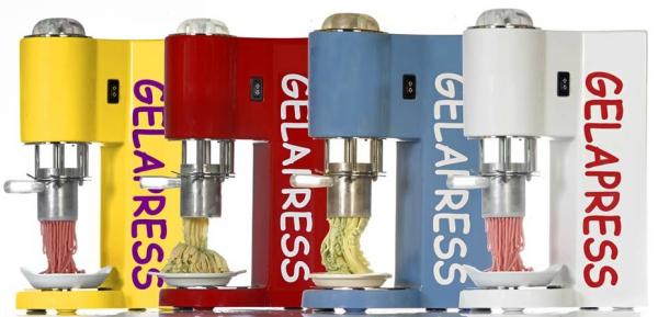 Congelador de refrigerador comercial da máquina de Gelato do gelado ou dos espaguetes do macarronete