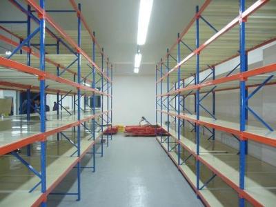 Racks industriais de paletes de comprimento e prateleiras estrutura montada de trabalho médio