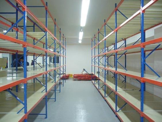 Racks industriais de paletes de comprimento e prateleiras estrutura montada de trabalho médio