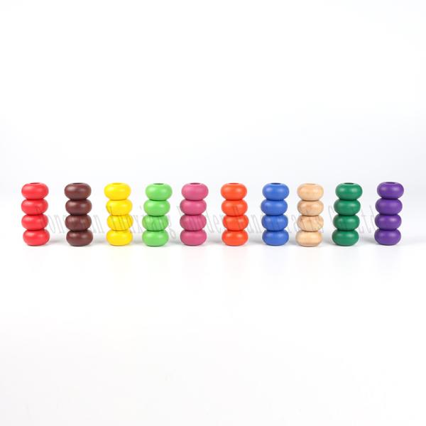 Natural Wooden Beads for Jewelry Making and DIY Crafts