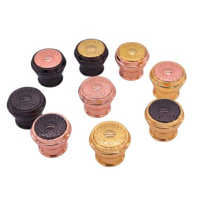 Tampão redondo personalizado do perfume de Lotus Zamac liga de zinco para garrafas
