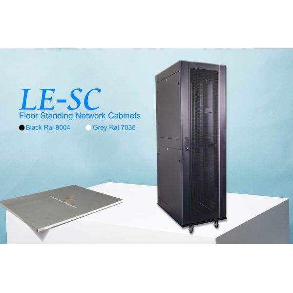 LE SC 42U SPCC Вентилируемая сетка дверь пол Стоящий шкаф серверная стойка 1500KG