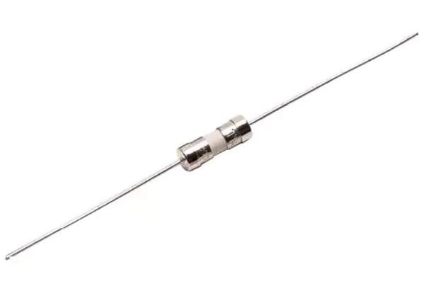 Nickel Plated Brass Cap 3x10mm Cylindrical Leaded Time Lag Ceramic Tube Fuse 1.6A 250VAC Board Mount With UL Approved
