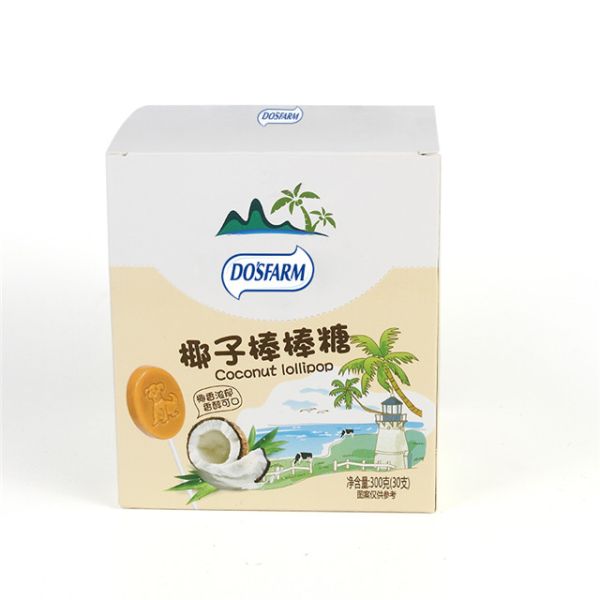Подгонянная конфета 10g*30 ручки CC леденца на палочке кокоса кладет в мешки
