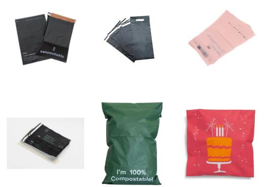 Compostable Waterproof Eco Poly Mailers Strong Adhesive With Logo