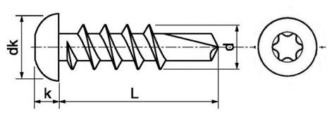 SS 316 Stainless Steel Self Drilling Wood Screws Pan Head Torx Star Recess Socket