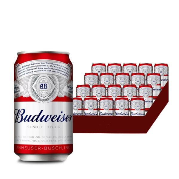 Beverage Budweis Round 330ml Aluminum Cans For Beer BPA Free