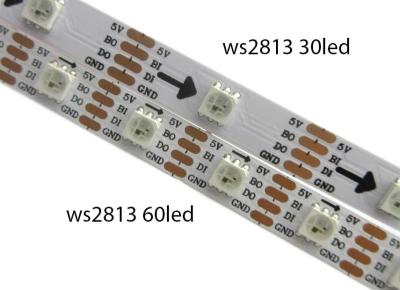 WS2813B/WS2813 as luzes de tira do diodo emissor de luz da C.C. 5V Digitas Waterproof a tira do RGB do tubo de Slicone