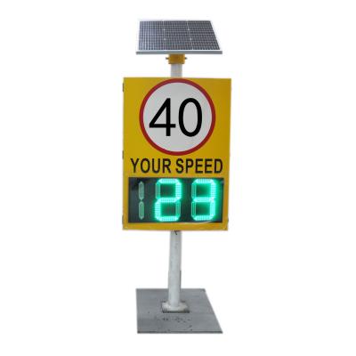 Segurança rodoviária 50W Pico de potência sinal de velocidade de radar portátil com 600x1000 sinais de radar portátil