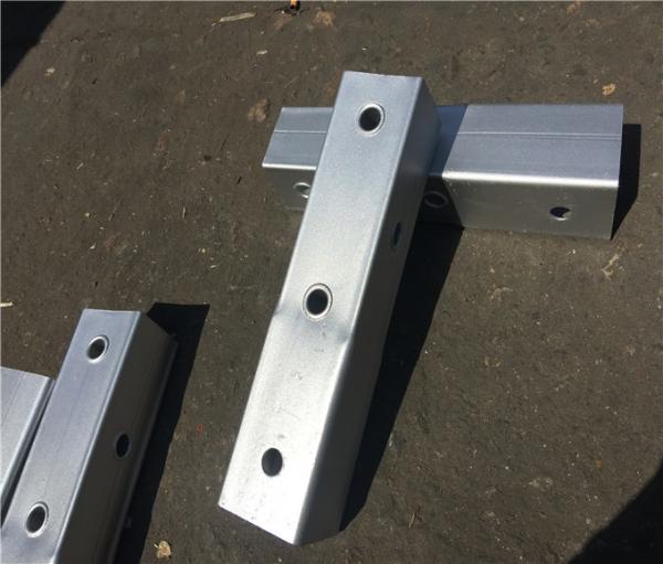 Hot Dip Galvanized Metal Fence Accessories Safety Steel Square Sign Posts