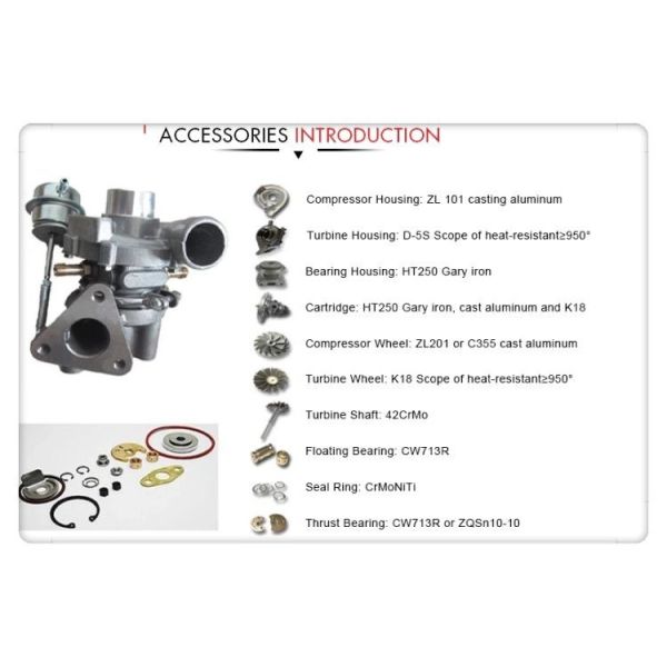 Турбонагнетатель 8944183200 8-94418-320-0 двигателя дизеля Isuzu 4BD1T