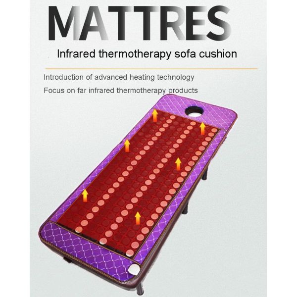 Function Heating Treatment Massager with Colorful Far Infrared Stone Medical Therapy Mat and Home Care Ray