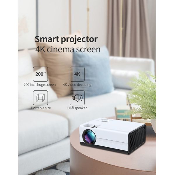 Portable Mini LED Video Home Theater Projectors Full HD 1080P Smart Movie Cinema Lcd Outdoor Projector 4k