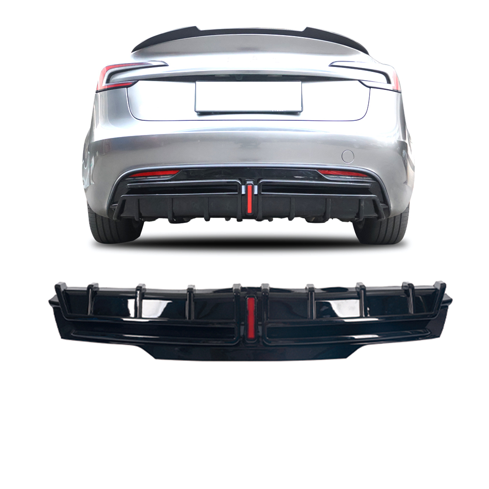 Plastic ABS Material Rear Diffuser Exterior Trim for Tesla Model 3 Highland