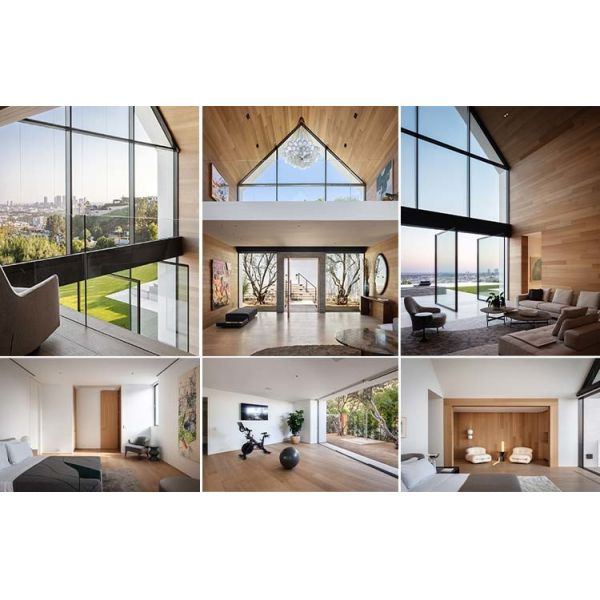 Полуфабрикат роскошные дома железного каркаса виллы с изоляцией панели сэндвича PU