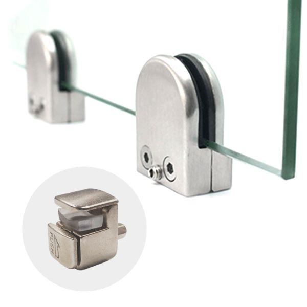 Металлические стеклянные панели крепления клипы Мебель соединительное устройство для стекла толщиной 3 мм