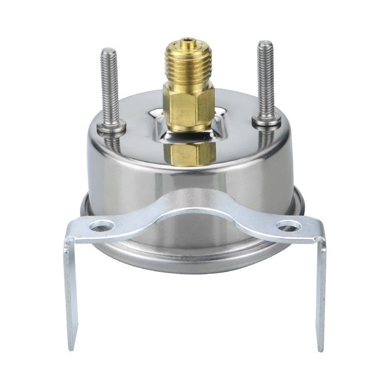 60mm 60bar 304SS Back Threaded Connection Manometer Bourdon Tube Clamp-On Pressure Gauges
