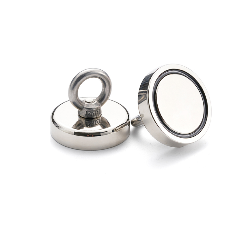 Composite NdFeB Magnet Fishing Magnet with 800kg Pull Strength and M8 Screw Thread