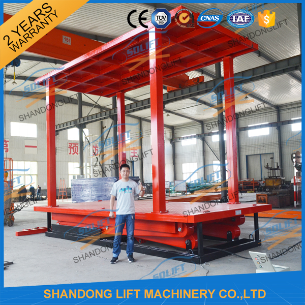 3T+3T Double Deck Hydraulic Scissor Car Garage Lift For Basement With CE SGS TUV