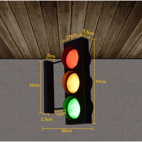 Industrial Vintage Wall Light Led Traffic Signal Wall Lamp  (WH-VR-76)
