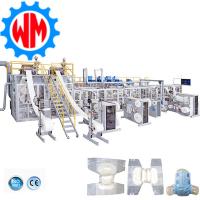 Fabrique puissante équipée d'un serveur complet 350 PCS/minute Machines de fabrication de couches pour adultes Exportation mondiale