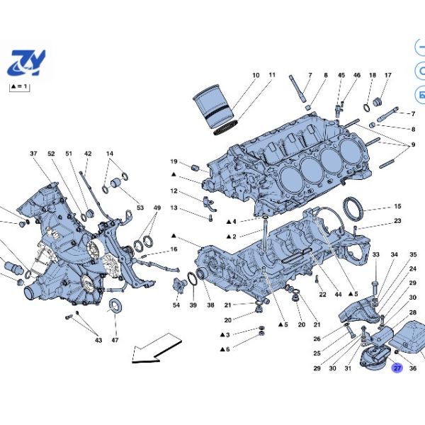 For Ferrari 458 812 F12 FF Italian Spider GTC4 812 2012 Parts Engine Rubber Installation Original Equipment Manufacturer