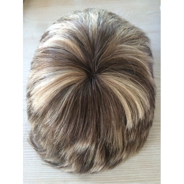 Comfortable Male Hair Piece Custom Made Hair Systems Natural Looking