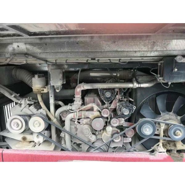 Autobús usado kilómetro bajo usado marca del pasajero del motor de Yuchai del chasis del saco hinchable de los asientos del bus turístico HFF6909 38 de Ankai para África