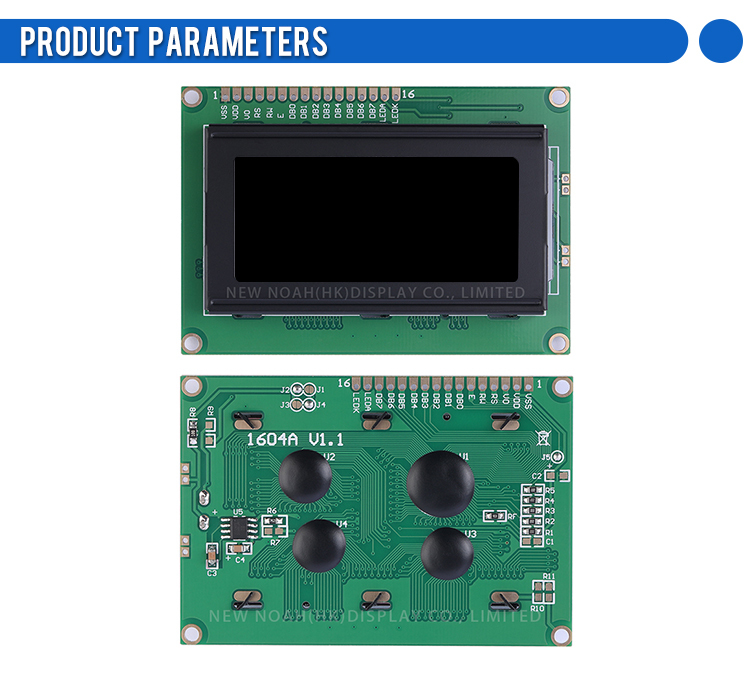 BTN Black Film 1604A 3.3V LCD Module Multiple Languages ST7066U Industrial Computer LCM LCD Display Screen