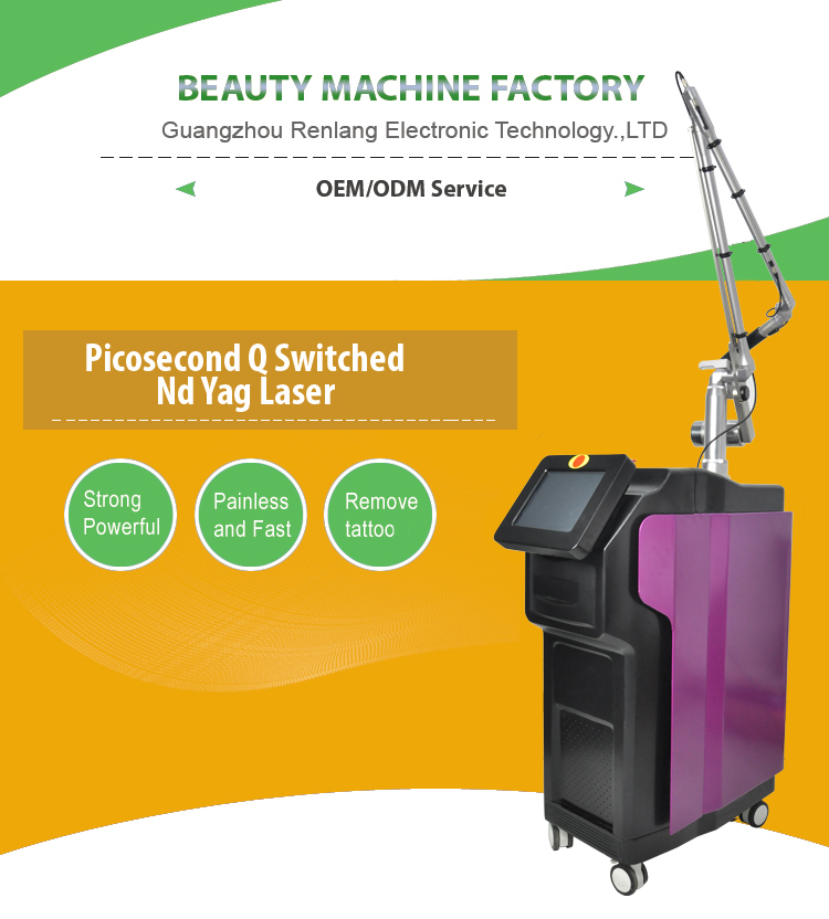 Professional CE Certified Picosecond Laser Carbon Peeling Tattoo Removal Machine