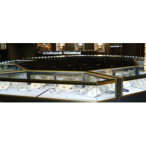 Large Jewelry Display Case Kiosk Jewelry Display For Retail Store / Supermarket