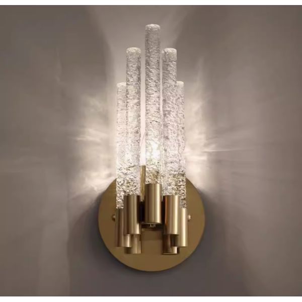 French style living room background wall crystal wall lamp corridor staircase aisle art lighting master bedroom bedside creative wall lamp