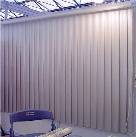 89mm smooth pvc vertical blinds for windows with aluminum headrail and wand control