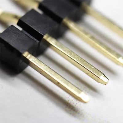 Plastic Right Angle Curved SMT Single row Pin Header 2.54mm Positions 2-40pin