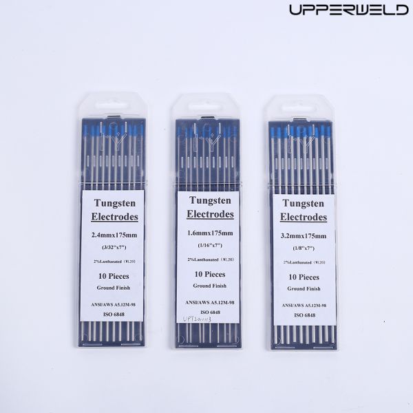10pcs WL 20 2% Lanthanated Tungsten Azul 175mm 1.6mm paquete de electrodos para soldadura Tig