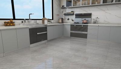 Carreaux rustiques en céramique résistant à l'usure gris pour la chambre à coucher et 400x400mm Carreaux de sol en marbre pour le salon