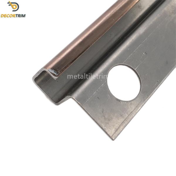 Box Shape Stainless Steel Corner Trim , External Edge Tile Trim OEM ODM